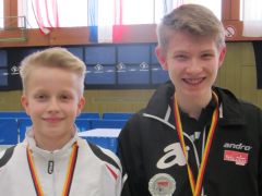 Marcus und Ben sind Deutsche Meister im Schüler – Doppel 2013