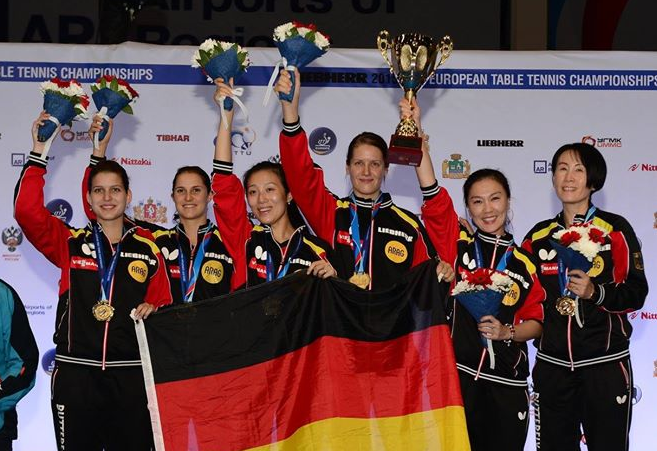 EM 2015: Shan Xiaona und Petrissa Solja sind zum dritten Mal Mannschafts-Europameister