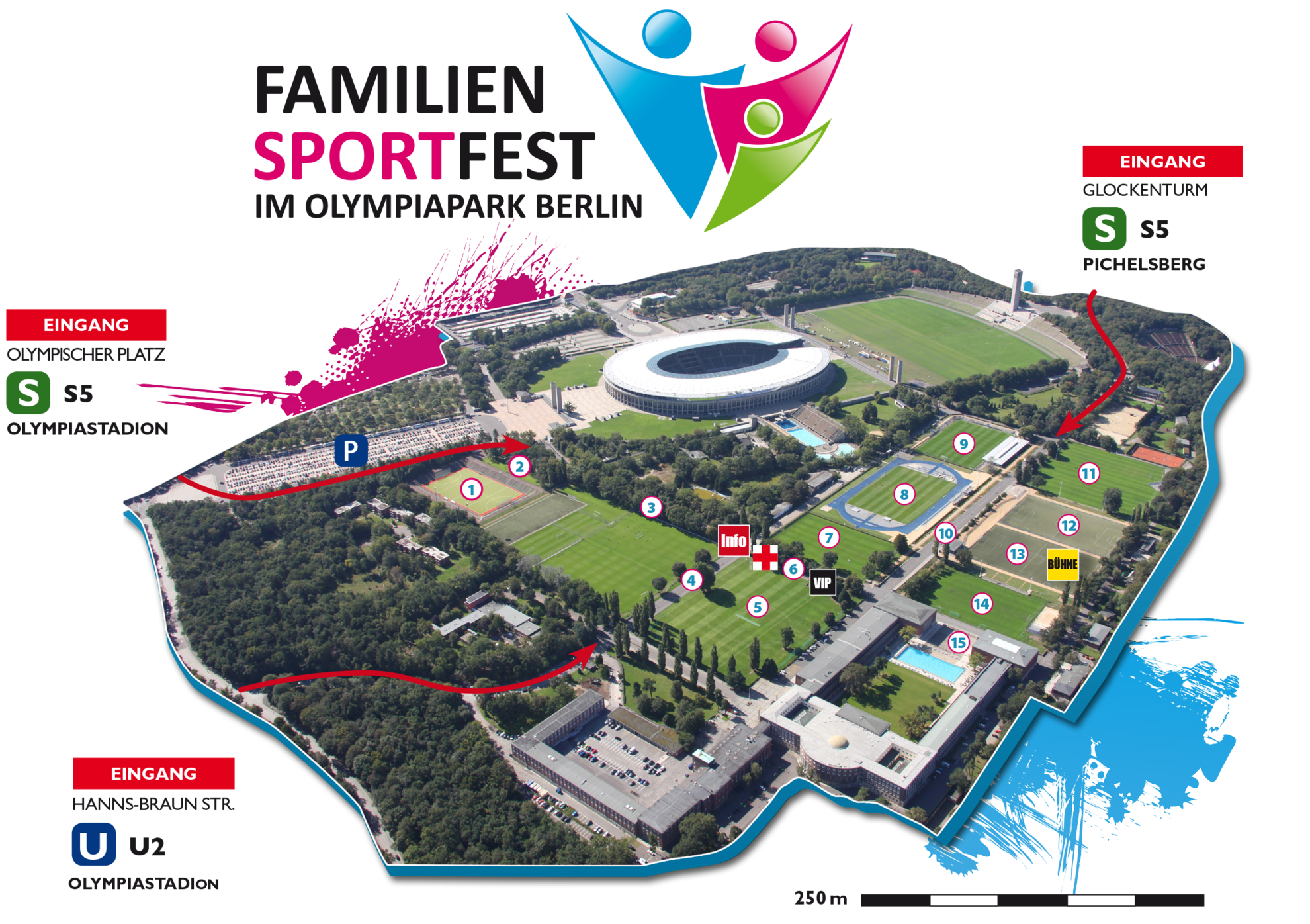 „Familiensportfest im Olympiapark Berlin“ am 3. September 2017