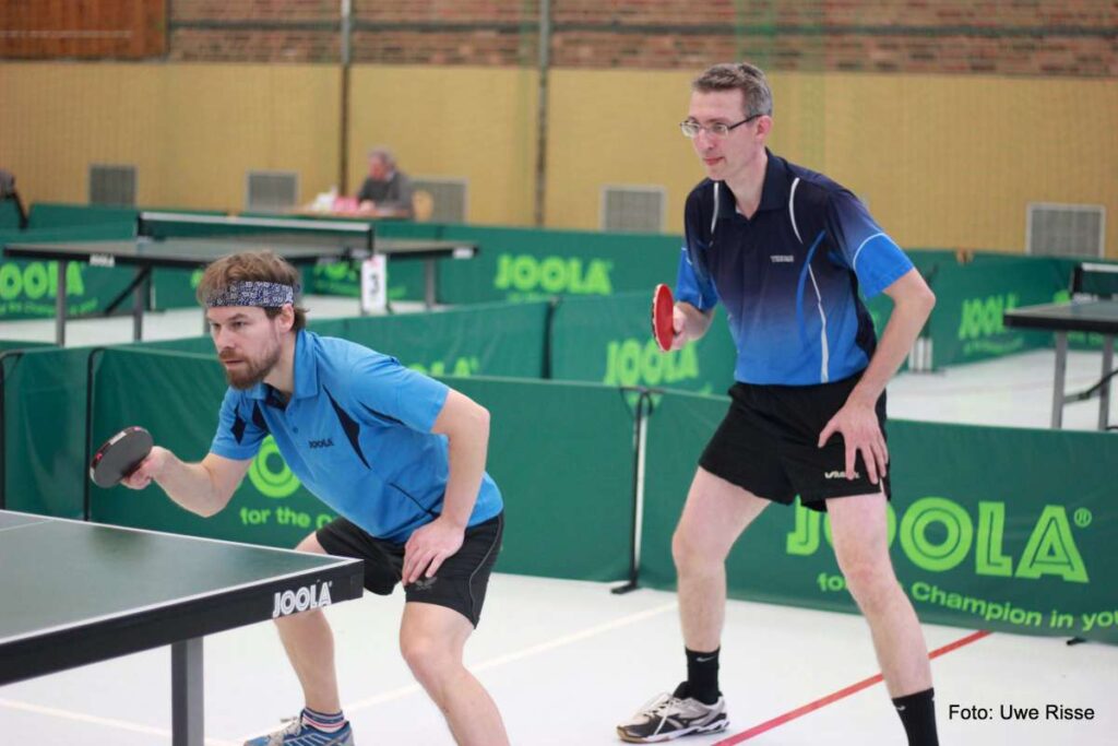 Berliner Meister 2019 im S40 Doppel: Scholz/Lüdicke vom TTC Blau-Gold