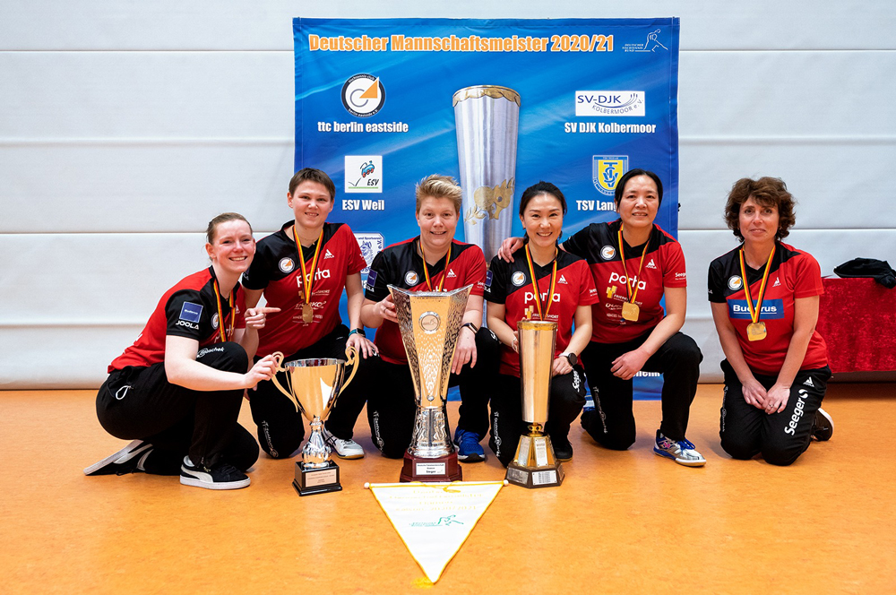 Gratulation zum Triple für die Damen vom ttc eastside berlin !