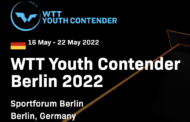 WTT YOUTH CONTENDER - Freiwillige Helfer/innen gesucht vom 16. Mai – 22. Mai 2022
