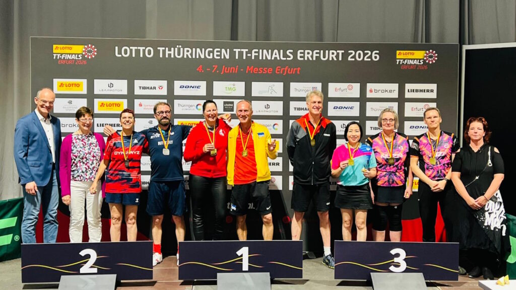 Siegerehrung TT-Finals 2026 AK 55 Mixed